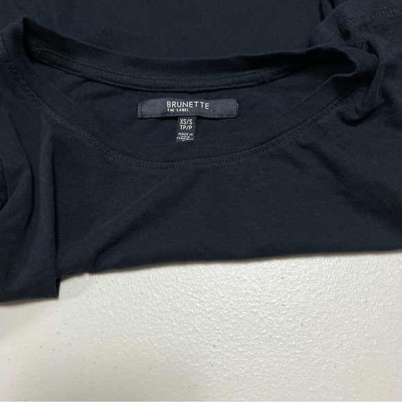 Brunette The Label Holiday Black / Gold Cotton Shirt - Picture 3 of 6